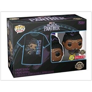 Funko Pop Black Panther Shuri Glow In The Dark & Tee Target Exclusive Size 2XL